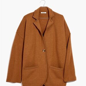 Madewell size M saville wool jacket single button closure